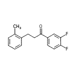 CAS 登录号：898790-11-9， 1-(3,4-二氟苯基)-3-(2-甲基苯基)-1-丙酮