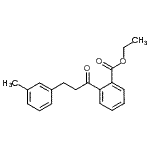 CAS 登录号：898790-49-3， 乙基2-[3-(3-甲基苯基)丙酰]苯甲酸酯