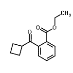 CAS 登录号：898790-52-8， 乙基2-(环丁基羰基)苯甲酸酯