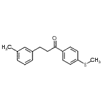 CAS 登录号：898790-57-3， 3-(3-甲基苯基)-1-[4-(甲硫基)苯基]-1-丙酮