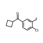 CAS#: 898790-85-7, (4-Chloro-3-fluorophenyl)(cyclobutyl)methanone