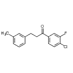 CAS 登录号：898790-90-4， 1-(4-氯-3-氟苯基)-3-(3-甲基苯基)-1-丙酮