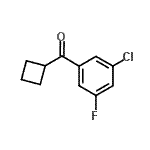 CAS#: 898791-06-5, (3-Chloro-5-fluorophenyl)(cyclobutyl)methanone