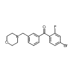 CAS#: 898792-04-6, (4-Bromo-2-fluorophenyl)[3-(4-morpholinylmethyl)phenyl]methanone