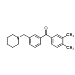 CAS 登录号：898793-20-9， (3,4-二甲基苯基)[3-(1-哌啶基甲基)苯基]甲酮
