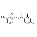 CAS 登录号：898793-33-4， 1-(2,4-二氟苯基)-3-(2,3-二甲基苯基)-1-丙酮