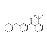CAS 登录号：898793-34-5， [3-(1-哌啶基甲基)苯基][2-(三氟甲基)苯基]甲酮