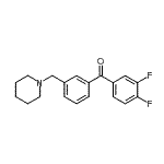 CAS#: 898793-60-7, (3,4-Difluorophenyl)[3-(1-piperidinylmethyl)phenyl]methanone