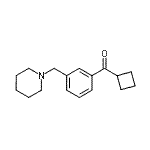 CAS#: 898793-68-5, Cyclobutyl[3-(1-piperidinylmethyl)phenyl]methanone