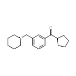 CAS#: 898793-70-9, Cyclopentyl[3-(1-piperidinylmethyl)phenyl]methanone