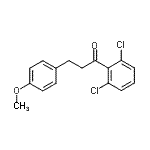 CAS 登录号：898793-75-4， 1-(2,6-二氯苯基)-3-(4-甲氧基苯基)-1-丙酮