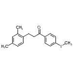 CAS 登录号：898793-82-3， 3-(2,4-二甲基苯基)-1-[4-(甲硫基)苯基]-1-丙酮