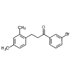 CAS 登录号：898793-84-5， 1-(3-溴苯基)-3-(2,4-二甲基苯基)-1-丙酮