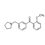 CAS 登录号：898794-00-8， (2-甲氧基苯基)[3-(1-吡咯烷基甲基)苯基]甲酮