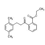 CAS 登录号：898794-92-8， 乙基2-[3-(2,5-二甲基苯基)丙酰]苯甲酸酯