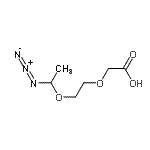 CAS 登录号：899430-44-5， [2-(1-叠氮基乙氧基)乙氧基]乙酸