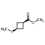 CAS#: 89945-43-7, Methyl cis-3-(methylsulfanyl)cyclobutanecarboxylate