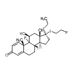 CAS#: 89948-18-5, (9xi,11beta,17alpha)-17-(Ethylsulfanyl)-9-fluoro-17-[(2-fluoroethyl)sulfanyl]-11-hydroxyandrosta-1,4-dien-3-one