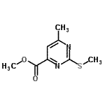 CAS#: 90007-36-6, Methyl 6-methyl-2-(methylsulfanyl)-4-pyrimidinecarboxylate
