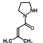 CAS#: 900188-99-0, 3-Methyl-1-(1-pyrazolidinyl)-2-buten-1-one