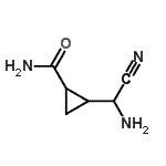 CAS 登录号：90035-39-5， 2-[氨基(氰基)甲基]环丙烷甲酰胺