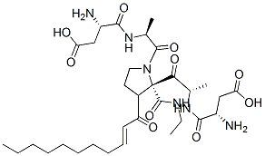 CAS 登录号：90068-11-4， 十一碳酰基-天冬氨酰-二丙氨酰-脯氨酸乙酰胺盐