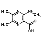 CAS#: 90091-00-2, 5,6-Dimethyl-3-(methylamino)-2-pyrazinecarboxylic acid