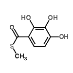 CAS 登录号：90111-42-5， S-甲基2,3,4-三羟基苯硫代甲酸酯