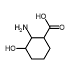 CAS 登录号：90129-19-4， 2-氨基-3-羟基-环己烷羧酸