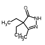 CAS#: 90152-73-1, 4,4-Diethyl-5-methyl-2,4-dihydro-3H-pyrazol-3-one