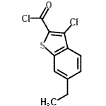 CAS#: 901555-86-0, 3-Chloro-6-ethyl-1-benzothiophene-2-carbonyl chloride