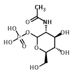 CAS#: 901851-43-2, 2-Acetamido-2-deoxy-1-O-phosphono-D-glucopyranose