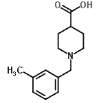 CAS#: 901920-98-7, 1-(3-Methylbenzyl)-4-piperidinecarboxylic acid