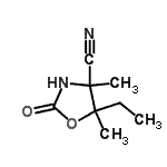 CAS#: 90197-36-7, 5-Ethyl-4,5-dimethyl-2-oxo-1,3-oxazolidine-4-carbonitrile