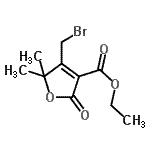 CAS 登录号：90261-67-9， 乙基4-(溴甲基)-5,5-二甲基-2-氧代-2,5-二氢-3-呋喃羧酸酯