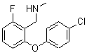 CAS 登录号：902836-83-3， 1-[2-(4-氯苯氧基)-6-氟苯基]-N-甲基甲胺