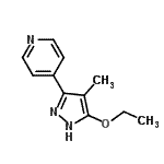 CAS#: 90398-84-8, 4-(5-Ethoxy-4-methyl-1H-pyrazol-3-yl)pyridine