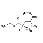 CAS 登录号：90428-58-3， 1-乙基5-甲基2-氰基-2-氟-4-甲基戊二酸酯