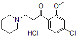 CAS#: 90430-30-1, 1-(4-Chloro-2-methoxyphenyl)-3-(1-piperidyl)propan-1-one hydrochloride