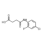 CAS#: 904810-52-2, 4-[(4-Chloro-2-fluorophenyl)amino]-4-oxobutanoic acid