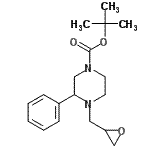 CAS#: 904815-90-3, 2-Methyl-2-propanyl 4-(2-oxiranylmethyl)-3-phenyl-1-piperazinecarboxylate