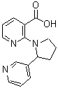 CAS#: 904816-83-7, 2-[2-(3-Pyridinyl)-1-pyrrolidinyl]nicotinic acid
