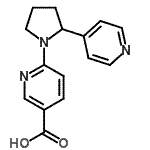 CAS 登录号：904817-40-9， 6-[2-(4-吡啶基)-1-吡咯烷基]烟酸