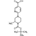 CAS#: 904817-70-5, 6-(3-Methyl-4-{[(2-methyl-2-propanyl)oxy]carbonyl}-1-piperazinyl)nicotinic acid