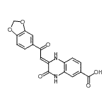 CAS#: 904818-57-1, (2Z)-2-[2-(1,3-Benzodioxol-5-yl)-2-oxoethylidene]-3-oxo-1,2,3,4-tetrahydro-6-quinoxalinecarboxylic acid