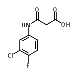 CAS#: 905810-26-6, 3-[(3-Chloro-4-fluorophenyl)amino]-3-oxopropanoic acid