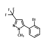 CAS 登录号：906352-89-4， 5-(2-溴苯基)-1-甲基-3-(三氟甲基)-1H-吡唑