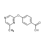 CAS#: 906353-00-2, 4-[(6-Methyl-2-pyrazinyl)oxy]benzoic acid