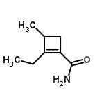 CAS#: 90642-14-1, 2-Ethyl-3-methyl-1-cyclobutene-1-carboxamide