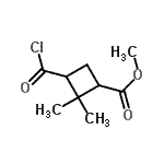 CAS#: 90675-51-7, Methyl 3-(chlorocarbonyl)-2,2-dimethylcyclobutanecarboxylate